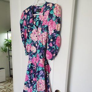 Country floral prom dress 1992